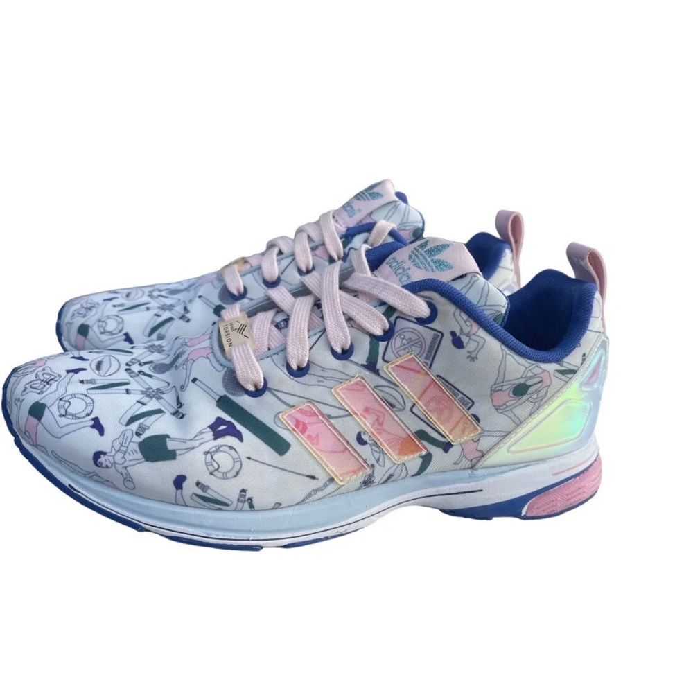DS 2015 ADIDAS MARY KATRANTZOU IRRIDESCENT ZX FLUX TECH WOMEN 7